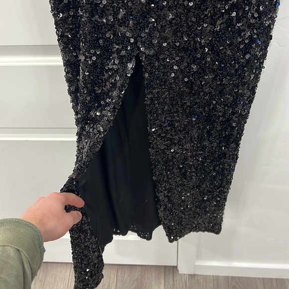 DRESS THE POPULATION Women's Vada Dress Size XS In Black - Picture 6 of 10